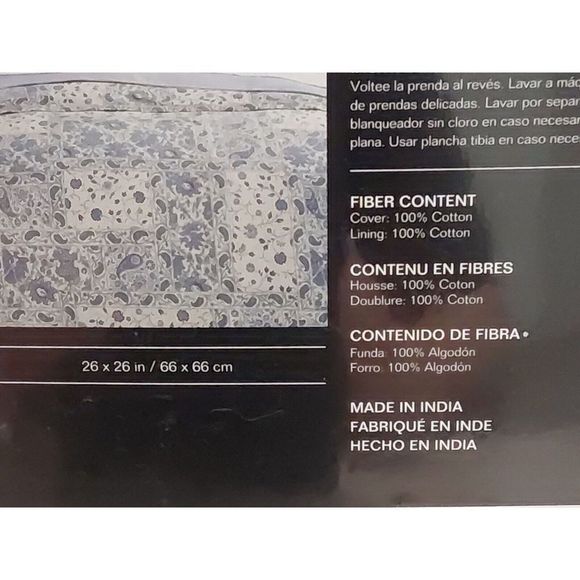 Ralph Lauren CALLEN Cotton OPEN WEAVE Cream Euro European Pillow Sham 26"x26" - Picture 8 of 9